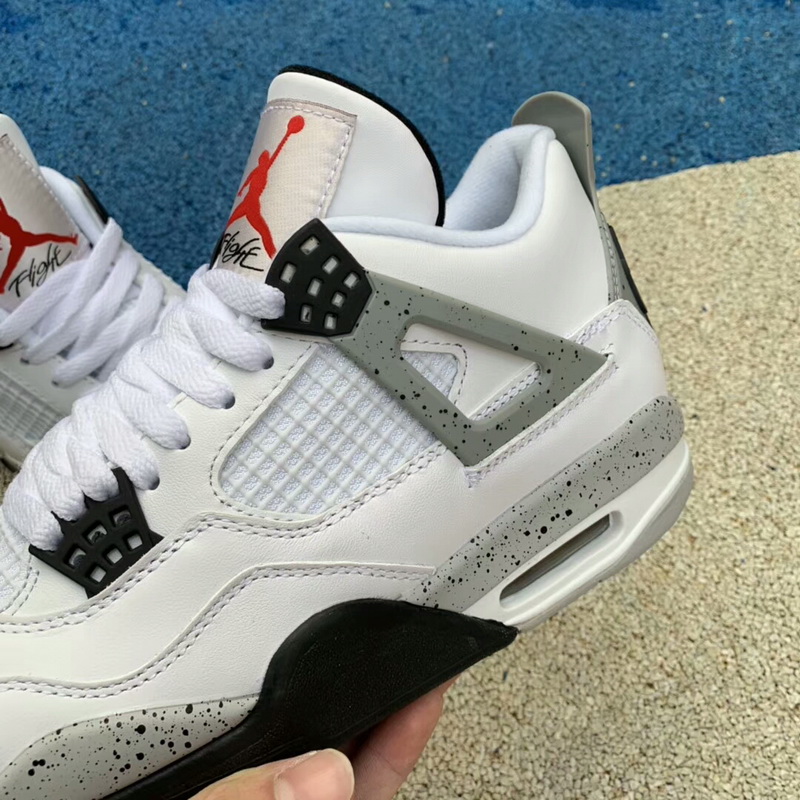 Authentic Air Jordan 4 White Cement women